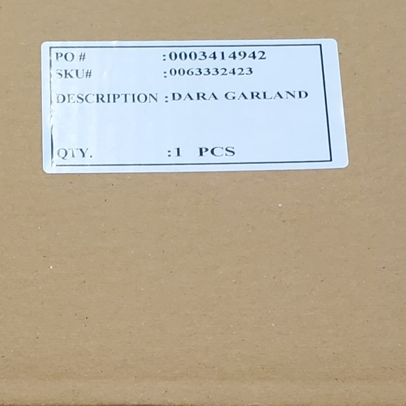 Anthropologie Stars & Orbs Garland - white w/ gold - Picture 9 of 9